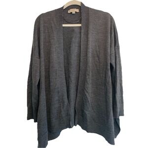 Bundle of 3 Women's Large Wool Blend Cardigan Sweaters Open Front Duster Knit